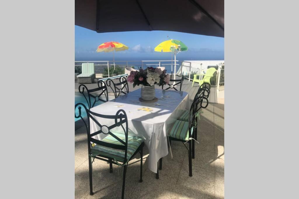 St Leu -Villa D'Artiste, Superbe Vue Mer, Piscine Chauffee Saint-Leu Exterior foto