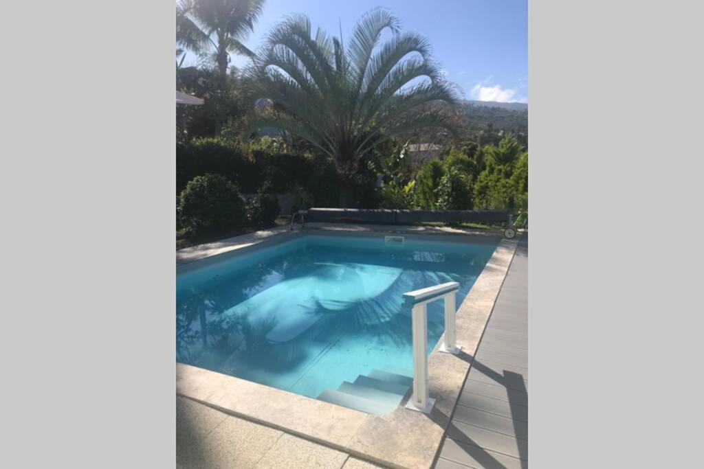 St Leu -Villa D'Artiste, Superbe Vue Mer, Piscine Chauffee Saint-Leu Exterior foto